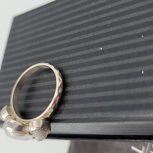 Jill Anish Baroque Pearl & Rough Diamond Ring - Picture 9 of 11